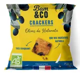 Mini crackers olives de Kalamata et sésame BIO, BAM&Co (30 g)