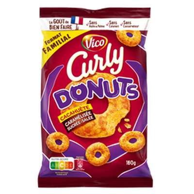 Curly Donuts Cacahuète, Vico (160 g)
