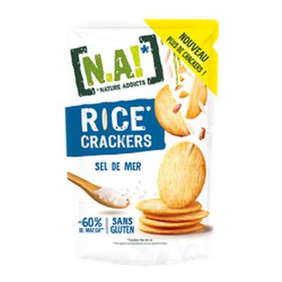 Rice crackers au sel de mer, N.A! (85 g)