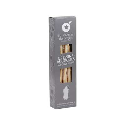 Gressins rustiques à l'olive noire, Sur le sentier des bergers (130 g)