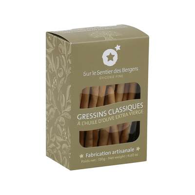 Gressins à l'huile d'olive extra vierge, Sur le sentier des bergers (130 g)