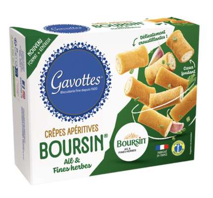Crêpes boursin ail et fines herbes, Gavottes  (80 g)