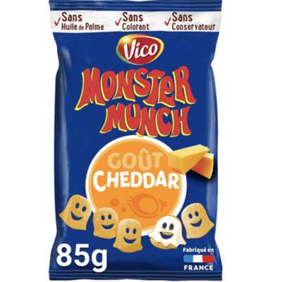 Monster Munch goût cheddar, Vico  (85 g)
