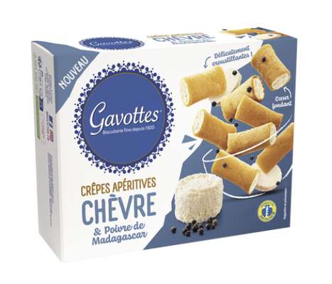 Crêpes chèvre et poivre de Madagascar, Gavottes  (80 g)