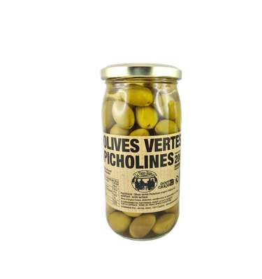 Olives vertes Picholines, Le Vieux Bistrot (200 g)