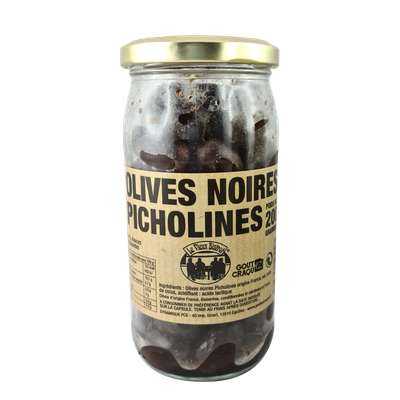 Olives noires Picholines, Le Vieux Bistrot (200 g)