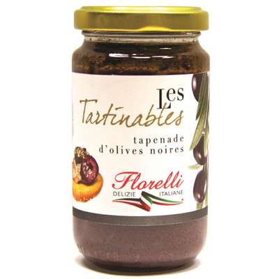 Tapenade d'olives noires, Florelli (190 g)