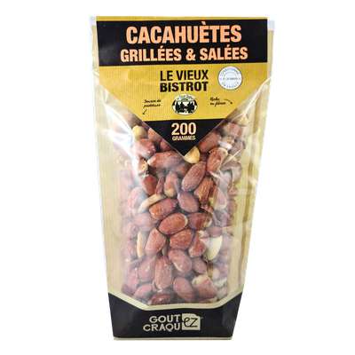 Cacahuètes grillées et salées, Le Vieux Bistrot (200 g)