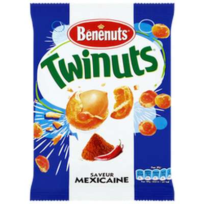 Twinuts cacahuètes enrobées saveur mexicaine, Benenuts (150 g)