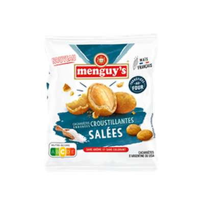 Cacahuètes croustillantes salées, Menguy's (170 g)