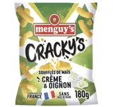 Cracky's soufflés de maïs saveur crème & oignon, Menguy's (180 g)