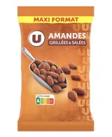 Amandes grillées salées, U   (500 g)