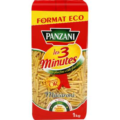 Macaroni cuisson rapide, Panzini (1 kg)