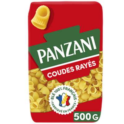 Coudes rayés, Panzani (500 g)