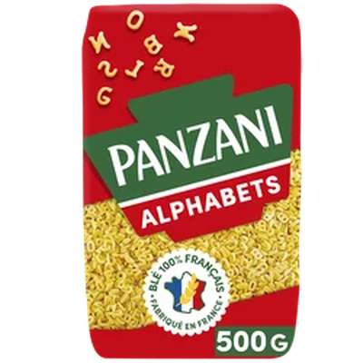 Pâtes alphabets, Panzani (500 g)