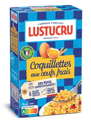 Coquillettes aux oeufs, Lustucru (250 g)
