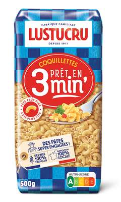 Coquillettes cuisson rapide, Lustucru (500 g)
