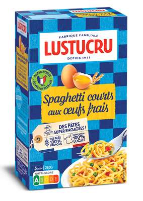 Spaghetti courts aux oeufs, Lustucru (250 g)