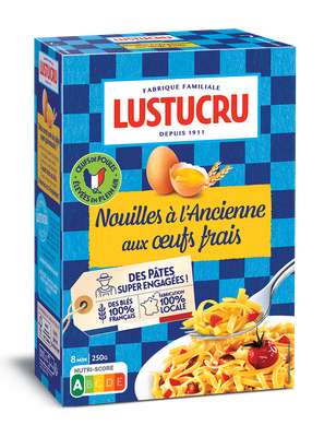 Nouilles à l'Alsacienne aux oeufs, Lustucru (250 g)