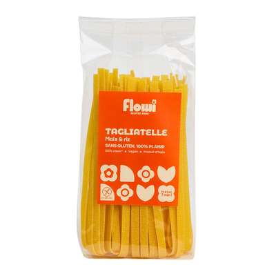 Tagliatelles Maïs & Riz sans gluten BIO, Flowi (250 g)