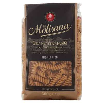 Fusili n°28 farine complète, La Molisana (500 g)