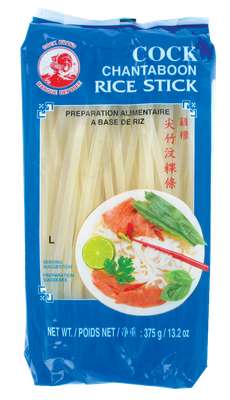 Pâte de riz large - 5 mm - (pho) Cock (375 g)