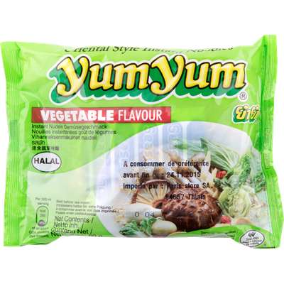 Soupe de nouilles arôme légumes, Yum Yum (60 g)