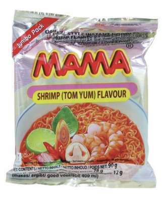 Nouilles saveur crevettes "Tom Yum", Mama (90 g)