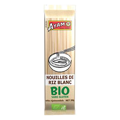 Nouilles de riz blanc BIO, AYAM (200 g)