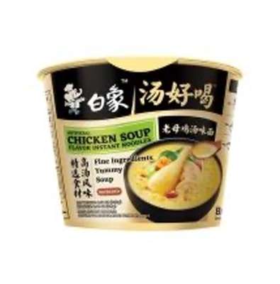 Nouilles instantanées saveur soupe au poulet en seau, BaiXiang (108 g)