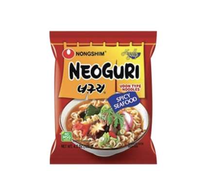 Nouilles instantanées saveur fruits de mer pimentées, Neoguri (120 g)