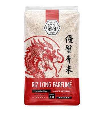 Riz long parfumé, Riz du monde (2 Kg)