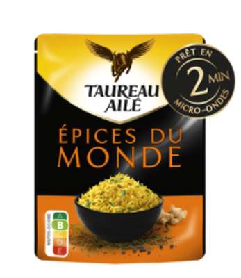 Riz basmati épices du monde 2 min, Taureau Ailé (220 g)