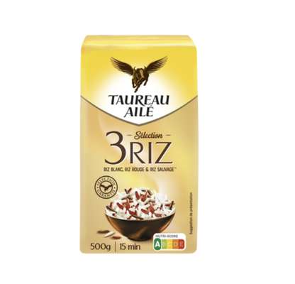 Riz sélection 3 riz, Taureau Ailé (500 g)