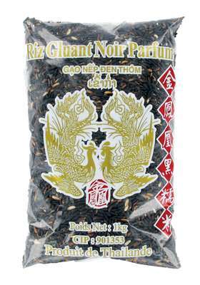 Riz gluant noir, Oiseaux Celestes (1 kg)