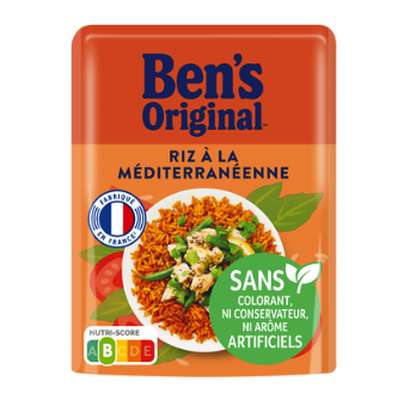 Riz cuisiné à la Méditerranéenne express 2min, Ben's (220 g)