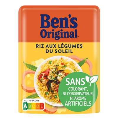 Riz micro-ondable aux légumes du soleil 2 min, Ben's Original (220 g)