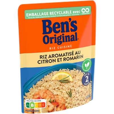 Riz micro-ondable citron et romarin 2 min, Ben's Original (220 g)