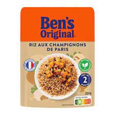 Riz micro-ondable aux champignons 2 min, Ben's Original (220 g)