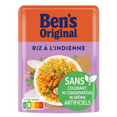 Riz micro-ondable à l'indienne 2 min, Ben's Original (220 g)