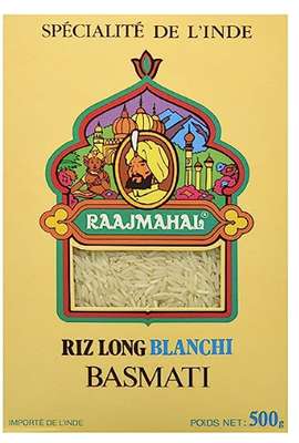 Riz Basmati blanc, Raajmahal (étui 500 g)