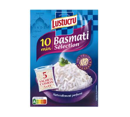 Riz basmati 10 minutes, Lustucru (5 x 180 g)