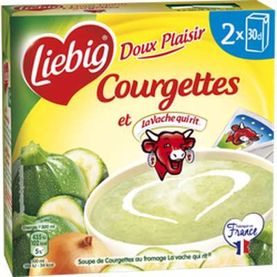 Soupe courgettes au fromage la vache qui rit, Liebig (2 x 30 cl)