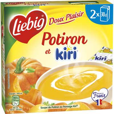 Potage Doux Plaisirs de potiron au kiri, Liebig (2 x 30 cl)