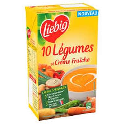 Soupe aux 10 légumes et crème fraîche, Liebig (1 L)