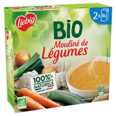 Soupe mouliné de légumes BIO, Liebig (2 x 30 cl)