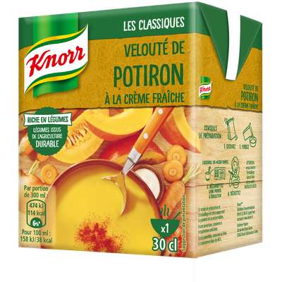 Velouté de potiron à la crème fraiche, Knorr (30 cl)