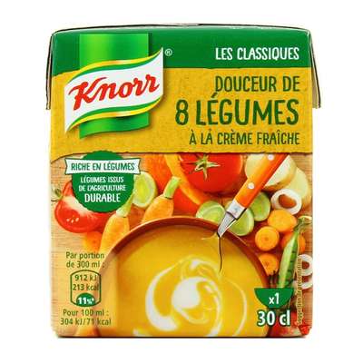 Douceur 8 légumes Creme Fraiche, Knorr (30 cl)