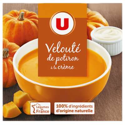 Velouté de potiron à la crème fraîche, U (2 x 30 cl)