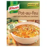 Soupe déshydratée pot au feu vermicelles et carottes, Knorr (55 g)